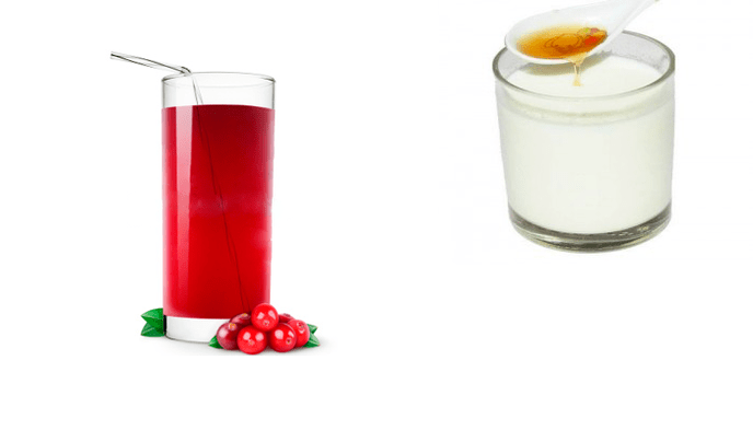 a glass of juice or milk with honey before going to bed to treat beer addiction